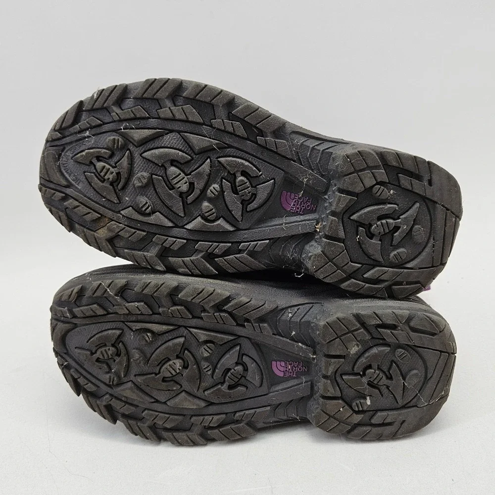 The North Face Girls Alpenglow Purple Winter Snow Boots 3Y No insoles